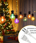 Six Foot Short Slim Indoor Extension Cord With 2 Prong Polarized Plug 125V 5A 625W Flat White No Frills Cord used with Christmas lights.