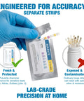 21 In 1 Drinking Water Test Kit For Tap And Well With 120 Strips And 4 Bacteria Tests showing separate sulfate strip packaging.