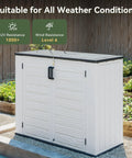 Heavy Duty HDPE Outdoor Storage Box 41 Cu Ft 160 Gallon Waterproof Lockable Deck Box with Spring Assisted Lid in garden