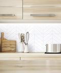 Kitchen with X Large Peel And Stick Backsplash Tiles 5 Sheets Of 22.56 By 11.58 Inches 3D Adhesive Self Adhesive Wall Tile