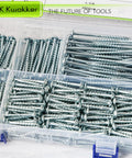460 Piece Pocket Hole Screws Kit With Five Lengths From One Inch To Two And A Half Inch Square Drive Zinc Coarse Thread
