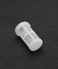 Ten Piece Heavy Duty Nylon Paint Sprayer Filter Kit 50 Mesh Suction Feed Strainers Built For Dead Smooth Gravity And Pneumatic Spray Guns Totally Hassle Free, a single white nylon filter.