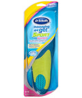 Massaging Gel Sport Replacement Insoles For Women, cushioned forefoot and heel, all day comfort, fits women's size 6 to 10, one pair