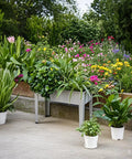 Raised Garden Bed With Legs, Galvanized Steel Planter Box For Herbs And Vegetables, 24 Inch, Gray, Rust-Resistant Coating
