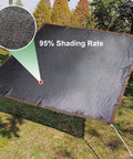 Custom Shade Cloth With Grommets For Patio And Garden, Heat Resistant HDPE Pergola Shade Cover showing shading rate and fabric detail