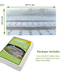 8x24ft Garden Netting Pest Barrier with 0.8mm mesh, packaged with dimensions, protects vegetables, fruits, and flowers.