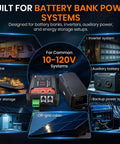No Sweat Bluetooth Battery Monitor With 400A Smart Shunt for 10-120V battery bank power systems in RV and marine setups.