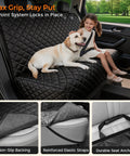 Dog Car Seat Cover For Back Seat Waterproof Non Slip Scratchproof Pet Seat Protector For Mid Size Cars And SUVs in use