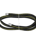 Anti Static Fuel Transfer Hose 12 Feet Long 1 Inch ID With 1 Inch NPT Male Ends Nitrile Construction For Diesel Gasoline Kerosene