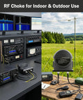 3 In 1 Shortwave Common Mode Filter For Ham Radio With RFI Choke And RF Ground High Frequency Compensation 1000W Rating