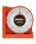 Magnetic Angle Locator Tool Pro Grade For 0 To 90 Degree Increments In Four Quadrants With Clear Acrylic Lens, Orange Body
