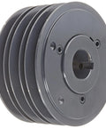 Heavy-Duty 3 Groove Variable Pitch Pulley With Cast Iron Body And Finished Keyway, features 1 5/8 inch bore and 6.68 inch O D.