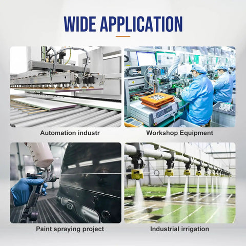 Wide application of One Half Inch OD Air Hose Kit With Push To Connect Fittings in automation, workshops, spraying, irrigation