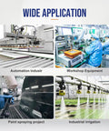 Wide application of 1/4 Inch OD Air Line Kit With Push To Connect Fittings For Air Compressors in automation, workshops, spray painting, and irrigation