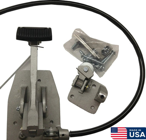 Dual Brake Pedal Set for Instructors and Students, Passenger Side Brake shown with components, universal install kit