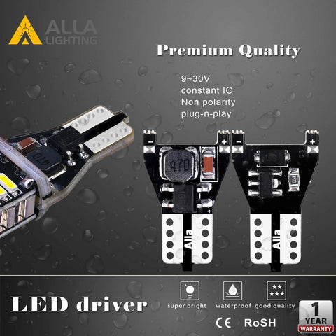 912 921 LED Bulbs For Back Up Lights 6000K Xenon White CAN BUS 4014 30 SMD 5.5W 12V 24V Non Polarity bulb details