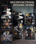 Leonardo Da Vinci Helicopter 3D Puzzle For Adults mechanical model kit with rotating rotor and propeller display
