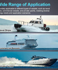 Naval ships, commercial vessels, and private yachts at sea showcasing applications of AC Rotary Selector Switch Panel 120V 30A Two Position With Reverse Polarity LED Indicator Light For Ships Commercial Vessels Naval Ships Private Yachts Marine Power Control Built To Last Rock Solid Easy Turn Knob Operation