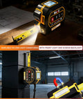 Laser Tape Measure 4 In 1 With 196 Ft Laser Distance Meter And 16 Ft Manual Tape Cross Line Laser Magnetic Base Pro Grade Quick Measurements For Home Renos And The Jobsite on desk
