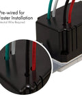 Close-up of wiring on Smart In Wall Motion Sensor Light Switch 2 Pack With PIR Occupancy Sensor For 150W LED CFL Lighting