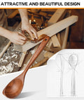 Artisan crafting Pro Grade Teak Wood Cooking Spoons Set With Heavy Grip, large wooden spatula design sketches, woodworking tools.