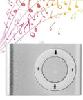 Two Pack Portable Clip On MP3 Players With Aluminum Alloy Bodies, Mini Digital Music Players enhanced with musical notes design