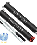 0.207x2in Garage Door Torsion Springs Kit Pair 24in With Non Slip Winding Bars And Gloves Electrophoresis Black Coated Springs