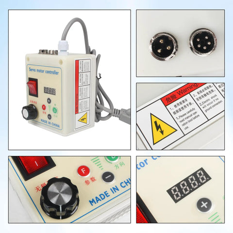 Controller for Beefy 750W Brushless Servo Motor with dial and digital display, 220V, for woodworking machines and lathes