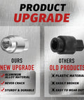 Comparison of heavy duty aluminum temperature door servo coupling vs old plastic model