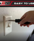 Using the Tri Fold Mini Tool Set For Dorm Room And Travel 25 Piece Pocket Home Repair Kit In Case for a quick switch fix