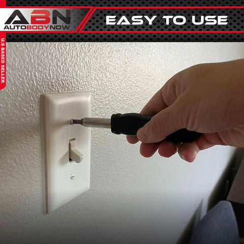 Using the Tri Fold Mini Tool Set For Dorm Room And Travel 25 Piece Pocket Home Repair Kit In Case for a quick switch fix