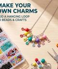Grab These Dope Colorful Screw Eye Pins For Your Next DIY Jewelry Crafter Featuring Solid Metal Build And Rust Proof Coating In Mixed 1Mm 4Mm And 8Mm Dimensions Ideal For Handmade Accessories And Creative Sewing Projects, colorful screw eye pins and beads.