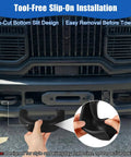 Custom Molded Silicone Tow Hook Covers For Ram 2500 3500 2019 2026 Front Tow Hitch Cover Black 2 Piece Set installation