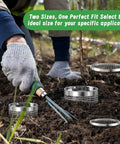 Gardener using Metal Worm Compost Bin Set For Outdoor Gardens And Kitchen Waste Recycling Durable Two Piece Outdoor Bin