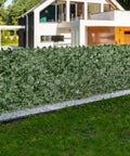 Faux Ivy Privacy Fence Screen With Realistic Veined Leaves 96 Inch By 72 Inch Mesh Backed Greenery Wall Decor for outdoor garden