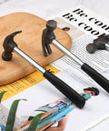 20 Piece Kid Friendly Claw Hammer Set Lightweight Alloy Steel Rubber Handle Hammers For DIY Woodworking And Crafts Compact 6.7 By 2.8 Inches Safe Durable For Hanging Pictures And Projects displayed on a magazine