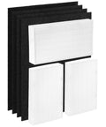 Replacement Filters Bundle For HPA300 Air Purifier With 3 True HEPA R Filters And 5 Activated Carbon Prefilters displayed.