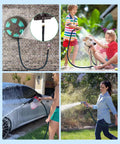 12 Ft Lead In Garden Hose With Five Eighth Inch Aluminum Female To Female Fittings Flexible No Kink Design used outdoors