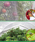 Ultra Fine Garden Netting 2 Pack 10x33Ft Insect Barrier for veggies, fruits, raised beds; protects crops with fine mesh cover.