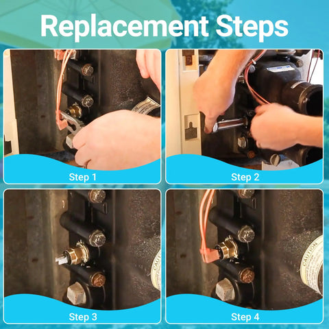 Installation steps for High Limit Switch Replacement 42001-0063S for Pentair Sta-Rite MasterTemp Max E Therm Pool heaters