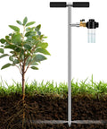 Deep Root Watering Spike For Trees With Fertilizer Bottle Stainless Steel Root Feeder Brass Valve T Handle Irrigation Tool