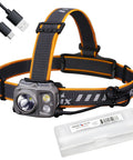 HP25R V2.0 Headlamp With 1600 Lumen Spotlight, 400 Lumen Floodlight, USB C cable, and organizer case