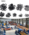 Go To Nylon Flat Washer Kit 700 Pcs M2 And Up Metric Assorted Sizes For Home Auto And Marine Electrical Projects With Precise Inner And Outer Diameters And Versatile Heavy Duty Installations. 700-piece nylon flat washers