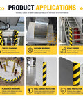 Image of Ultra Thick Jumbo Wave Wall Guard With 60 Percent Rubber Heavy Duty Shock Absorbing Foam Bumper Padding for circuit and machine warnings.