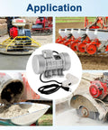 Beefy 250W Concrete Vibrator Motor application for site compaction and shaker tables with copper coil and low noise bearings