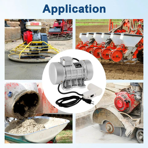 Beefy 250W Concrete Vibrator Motor application for site compaction and shaker tables with copper coil and low noise bearings