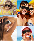 People wearing 4 pairs UV resistant safety glasses anti fog protective eyewear for indoor outdoor use tanning goggles black glasses