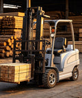 Heavy Duty Electric Forklift Truck With Battery Stackers For No Sweat Warehouse Pallet Transport and Bulk Cargo Moving lifting stacked lumber.