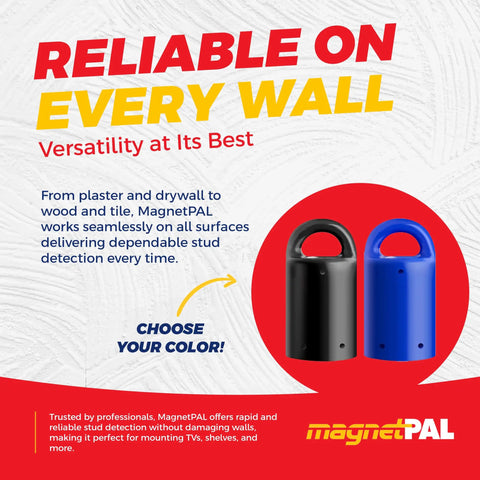 Magnetic Wall Stud Locator For Quick Hidden Stud Find And Wood Locator Compact Handy One Handed Behind Wall Finder Framing Tool With Mountable Wall Scanner For Drywall And Masonry Surfaces