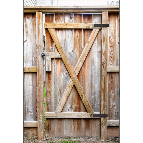Wooden fence with Gate Hinges With Screws Black Adjustable Hardware Hinges Kit For Barn Doors Fences And Yard Gates Durable Two Pack Easy To Install Modern Black Finish For Heavy Load Gates And Wooden Fences Weather Resistant Outdoor Use installed
